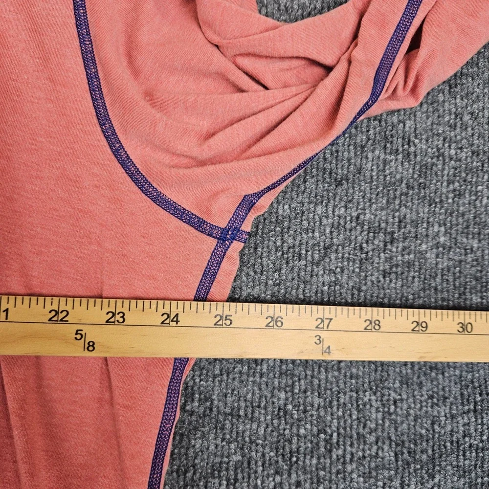 Orvis Pullover Hoodie Men's XXL Salmon Pink Lightweight Long Sleeve - Picture 3 of 6